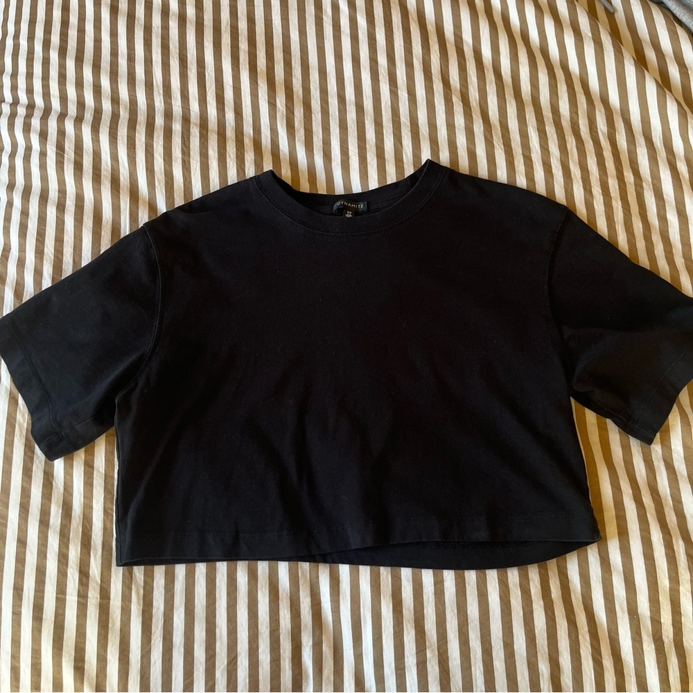 Classic Black Crop Tee